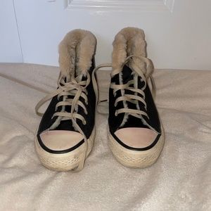 fuzzy f converse winter sneakers Beierpai 8 star